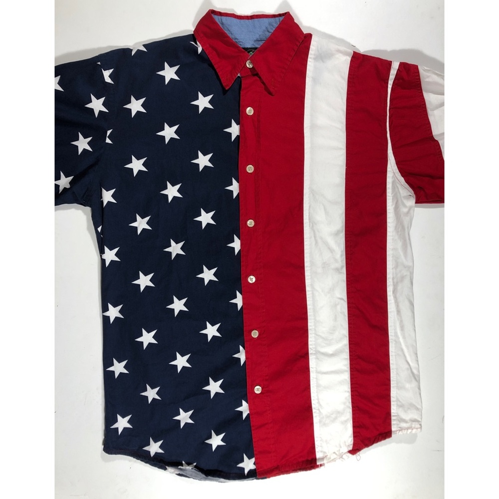 RedHead American flag shirt. USA. Size medium.